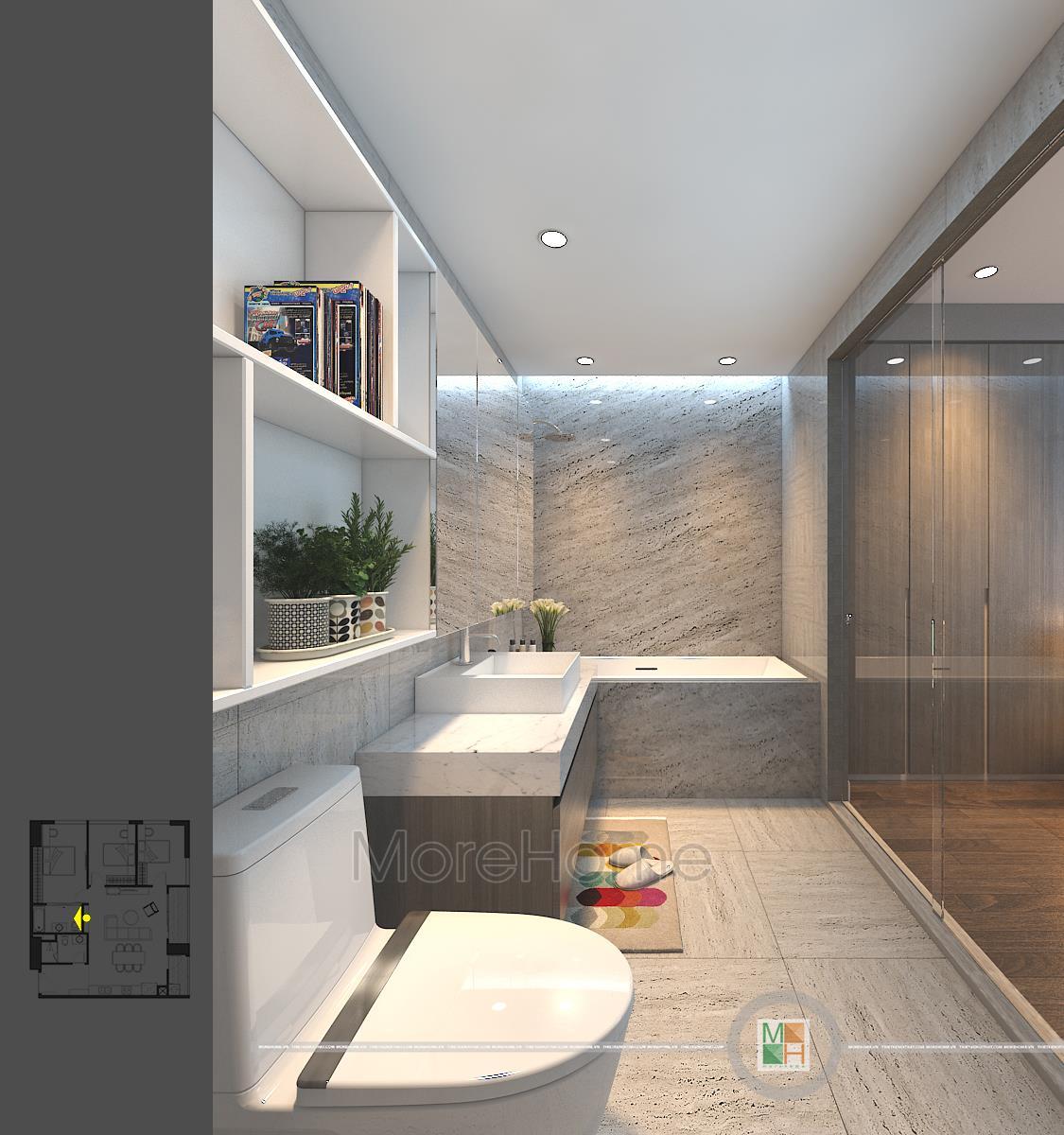 Mẫu phòng tắm đẹp tại chung cư Imperia Garden Mẫu phòng tắm đẹp tại chung cư Imperia Garden