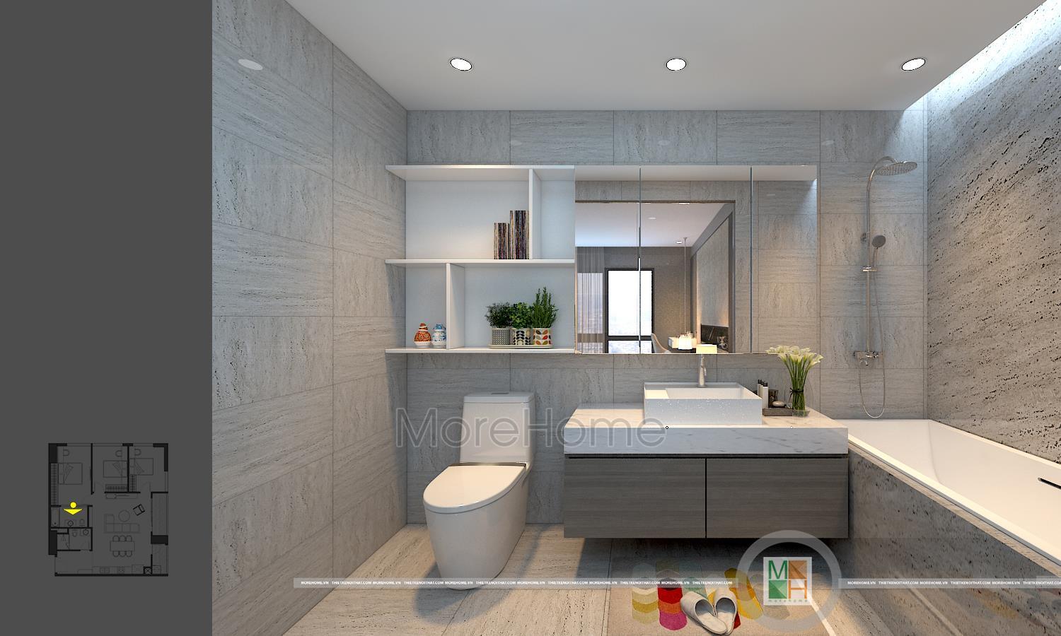 Mẫu phòng tắm đẹp tại chung cư Imperia Garden Mẫu phòng tắm đẹp tại chung cư Imperia Garden