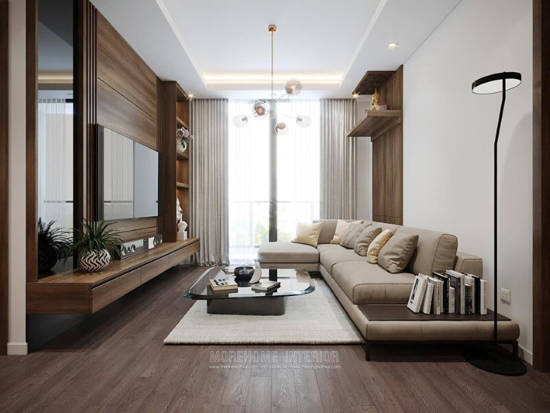 Trang trí nội thất phòng khách chung cư hiện đại sang trọng Thiết kế phòng khách chung cư hiện đại